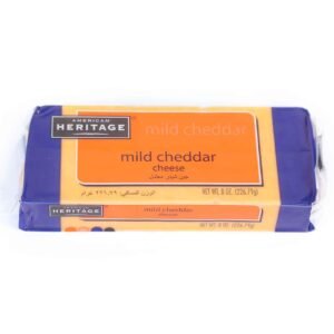 American Heritage Mild Cheddar Cheese, 227g – Wholesale & Export UAE - wholesale supplier | AgroFoods Global