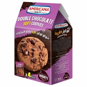 Americana Quality Double Chocolate Soft Cookies, 40g Pack of 4 wholesale UAE — bulk export supplier