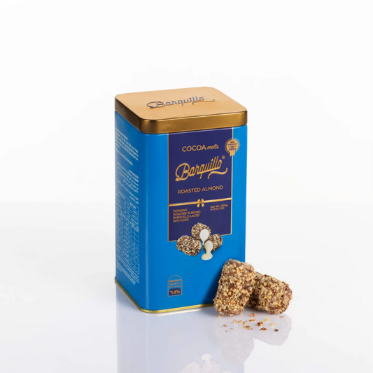 Barquillo Roasted Almond Chocolate Tin — premium quality