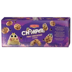 Britannia Chompers Mini Chocochip Cookies, 28g, Pack of 8 – Wholesale & Export UAE - wholesale supplier | AgroFoods Global