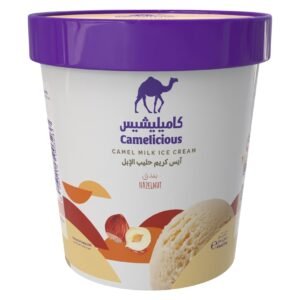 Camelicious Hazelnut Camel Milk Ice Cream, 400ml – Wholesale & Export UAE - wholesale supplier | AgroFoods Global