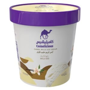 Camelicious Vanilla Camel Milk Ice Cream, 400ml – Wholesale & Export UAE - wholesale supplier | AgroFoods Global