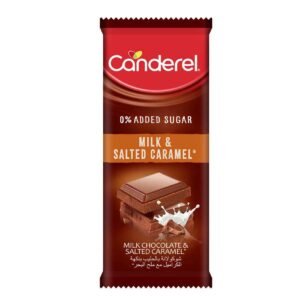 Canderel No Added Sugar Salted Caramel Milk Chocolate, 100g – Wholesale & Export UAE - wholesale supplier | AgroFoods Global