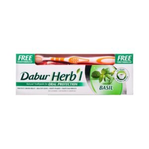 Dabur Herbal Basil Toothpaste With Brush White 150g – Wholesale & Export UAE - wholesale supplier | AgroFoods Global