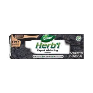Dabur Herbal Expert Whitening Charcoal Toothpaste With Toothbrush Black 150g wholesale UAE — bulk export supplier