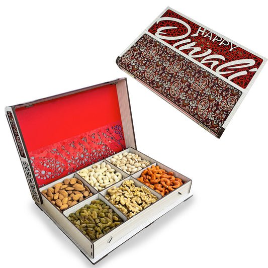 Diwali Special Nuts Gift Box Red Diwali Special Nuts Gift Box Red — premium quality