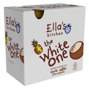 Ella’s Kitchen The White One Organic Smoothie Fruit Puree, Apple Banana Coconut Milk Pineapple and Melon Juice, 90g, Pack of 4 – Wholesale & Export UAE - wholesale supplier | AgroFoods Global