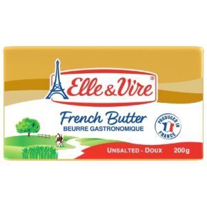 Elle & Vire Gourmet Unsalted Butter, 200g – Wholesale & Export UAE - wholesale supplier | AgroFoods Global