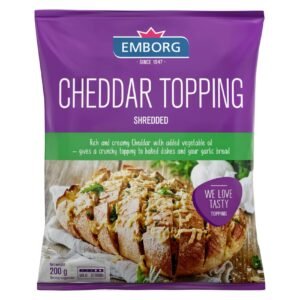 Emborg Cheddar Topping Cheese Shredded, 200g – Wholesale & Export UAE - wholesale supplier | AgroFoods Global