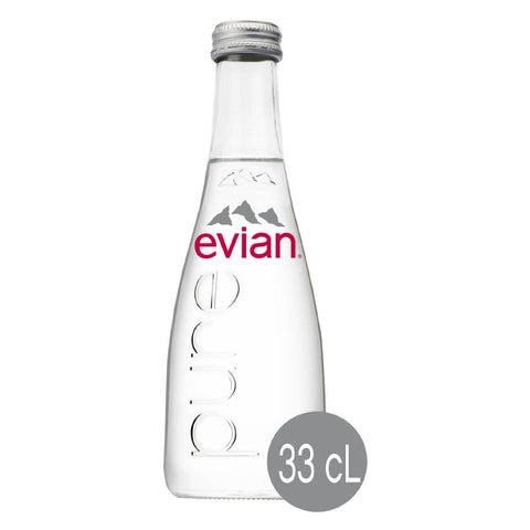 Evian Mineral Water Glass Bottles 330ml Evian Mineral Water Glass Bottles 330ml — premium quality