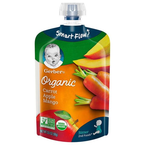 Gerber 2nd Foods Organic Baby Food Carrot Apple & Mango 99 Gerber 2nd Foods Organic Baby Food Carrot Apple & Mango 99 — premium quality