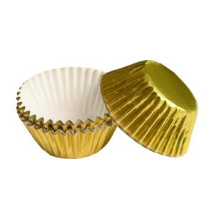 Gold Aluminum Foil Cupcake Liners Baking