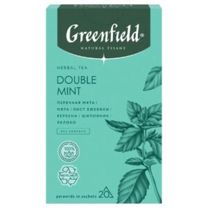 Greenfield Natural Tisane Double Mint Herbal Tea Bags 20 Tea Bags – Wholesale & Export UAE - wholesale supplier | AgroFoods Global