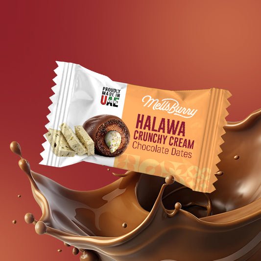 Halawa Crunchy Cream Chocolate Dates Halawa Crunchy Cream Chocolate Dates — premium quality