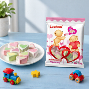 Heart Shape Fruit Marshmallows Custom Halal