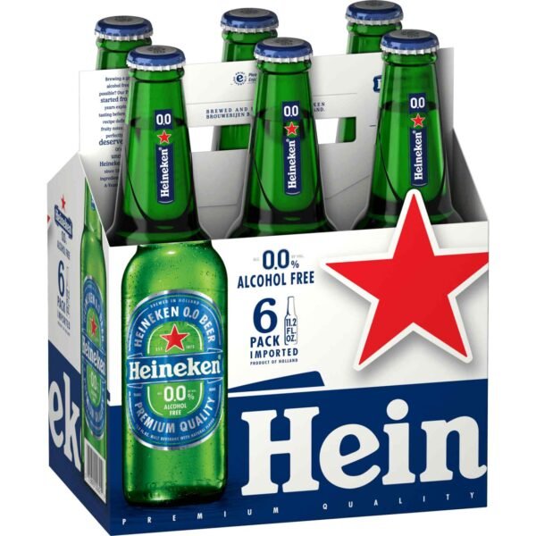Heineken 0.0 Non Alcoholic Beer Can, 330ml, Pack of 6 wholesale UAE — bulk export supplier
