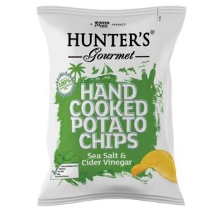Hunter's Gourmet Sea Salt and Cider Vinegar Hand Cooked Potato Chips, 125g – Wholesale & Export UAE - wholesale supplier | AgroFoods Global