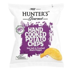Hunter's Gourmet Sea Salt and Crushed Black Pepper Hand Cooked Potato Chips, 40g – Wholesale & Export UAE - wholesale supplier | AgroFoods Global