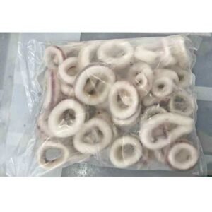 IQF Frozen Squid Rings Skin off