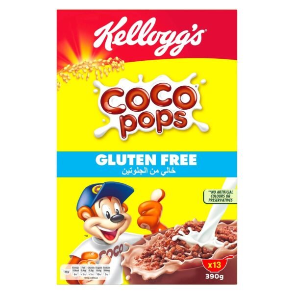 Kellogg's Coco Pops Gluten Free Cereal, 390g wholesale UAE — bulk export supplier