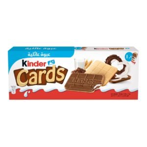Kinder Cards Wafer Biscuits with Creamy Milk & Cocoa Filling, Pack of 10, 20 Biscuits, 256g – Wholesale & Export UAE - wholesale supplier | AgroFoods Global