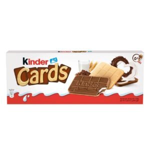 Kinder Cards Wafer Biscuits with Creamy Milk & Cocoa Filling, Pack of 5, 10 Biscuits, 131g – Wholesale & Export UAE - wholesale supplier | AgroFoods Global