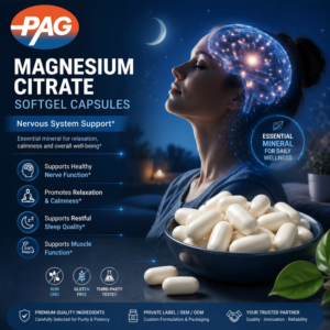 Magnesium Citrate Softgel Capsules Private Label