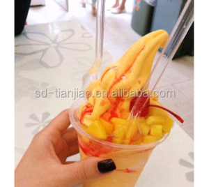 mango Flavor Soft Serve Ice Cream