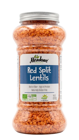 Meadows Organic Red Split Lentil 500g — premium quality