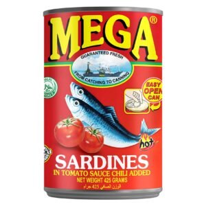 Mega Sardines in Tomato Chili Sauce, 425g – Wholesale & Export UAE - wholesale supplier | AgroFoods Global