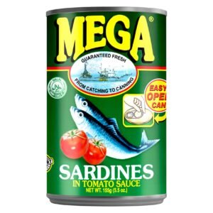 Mega Sardines in Tomato Sauce, 155g – Wholesale & Export UAE - wholesale supplier | AgroFoods Global