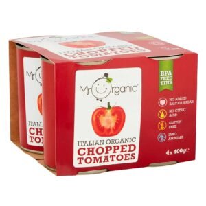 Mr. Organic Italian Chopped Tomatoes 400g Pack of 4 – Wholesale & Export UAE - wholesale supplier | AgroFoods Global