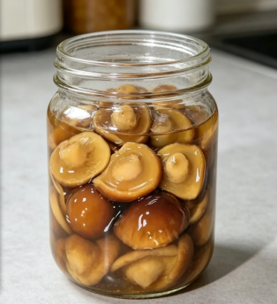 Nameko Straw Mushrooms Brine Marinated Caps Nameko Straw Mushrooms Brine Marinated Caps