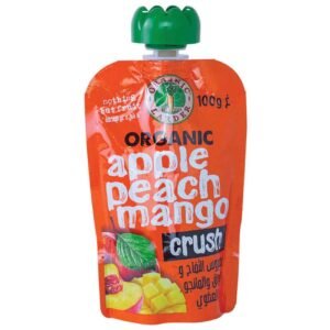 Organic Larder Organic Apple Peach Mango Crush, 100g – Wholesale & Export UAE - wholesale supplier | AgroFoods Global