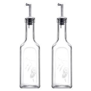Pasabahce Oil And Vinegar Storage Bottle Clear And Silver 345ml 2 PCS – Wholesale & Export UAE - wholesale supplier | AgroFoods Global