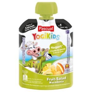 Pascual YogiKids Fruit Salad Yogurt Plus Fruits Puree Pouch, 1 Years+, 80g – Wholesale & Export UAE - wholesale supplier | AgroFoods Global
