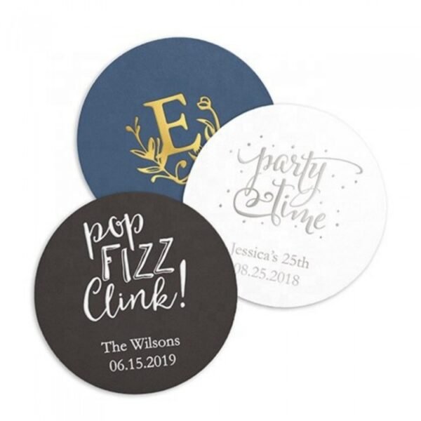 Personalized Pulp Paper Board Drink Coasters Personalized Pulp Paper Board Drink Coasters