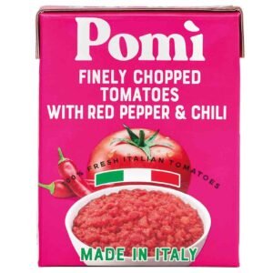 Pomi Finely Chopped Tomatoes with Red Pepper and Chili, 390g wholesale UAE — bulk export supplier