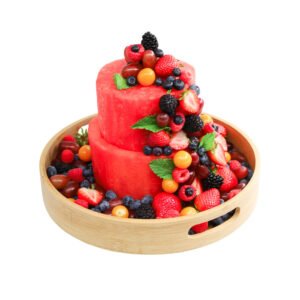 Premium 2 Tier Seedless Melon Cake 33cm — premium quality