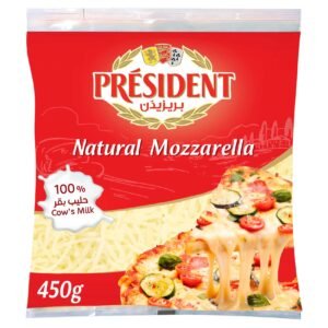 President Natural Mozzarella Cheese Shredded, 450g wholesale UAE — bulk export supplier