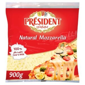 President Natural Mozzarella Shredded Cheese, 900g – Wholesale & Export UAE - wholesale supplier | AgroFoods Global