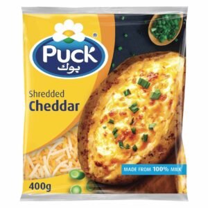 Puck Shredded Cheddar Cheese, 400g wholesale UAE — bulk export supplier