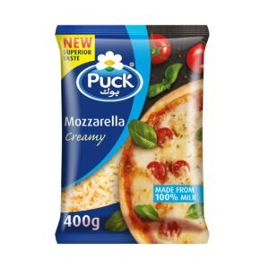 Puck Shredded Creamy Mozzarella Cheese, 400g wholesale UAE — bulk export supplier
