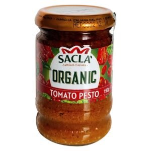 Sacla Organic Tomato Pesto, 190g – Wholesale & Export UAE - wholesale supplier | AgroFoods Global