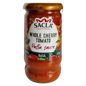 Sacla Whole Cherry Tomato Pasta Sauce with Basil, 350g – Wholesale & Export UAE - wholesale supplier | AgroFoods Global