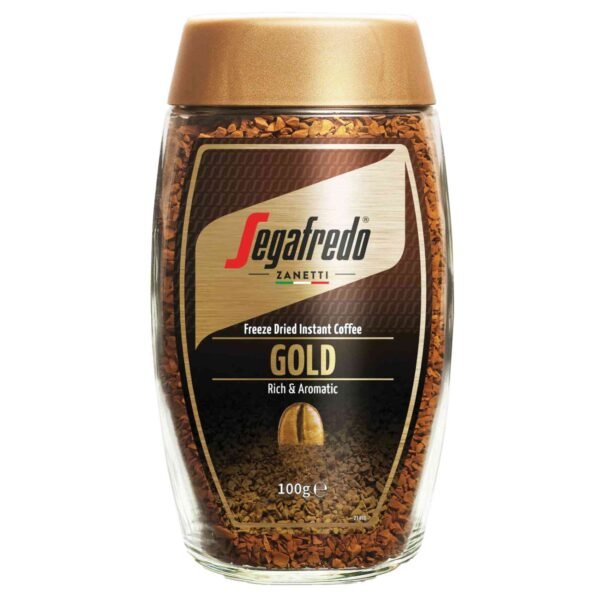 Segafredo Zanetti Gold Freeze Dried Instant Coffee, 100g wholesale UAE — bulk export supplier