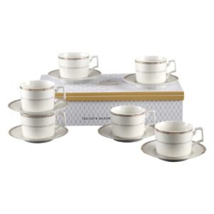 Shallow By S&A Rosa Tea Cup and Saucer Set 220ml 12 PCS – Wholesale & Export UAE - wholesale supplier | AgroFoods Global
