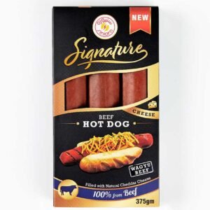 Siniora Signature Wagyu Beef Hotdog with Cheese, 375g – Wholesale & Export UAE - wholesale supplier | AgroFoods Global