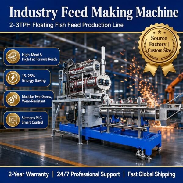 SLG120 Fish Feed Processing Line Twin