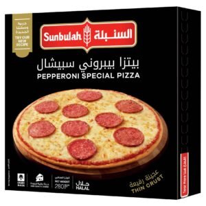 Sunbulah Pepperoni Special Thin Crust Pizza, 280g wholesale UAE — bulk export supplier